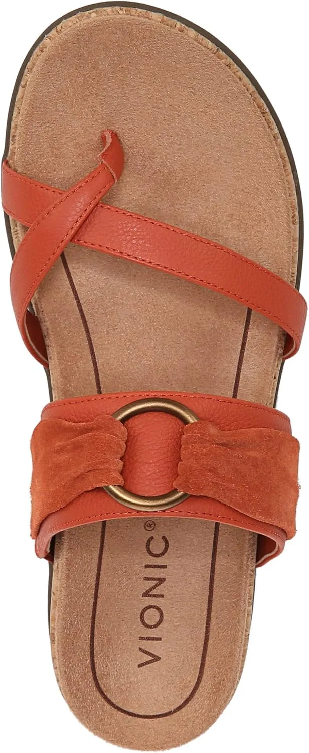 Vionic Women's Copal Landyn Strappy Comfort Sandals- Supportive Comfortable Sandals That Includes a Concealed Orthotic Insole That Provides Arch Support, Stability, and Cushion, Sizes 5-12