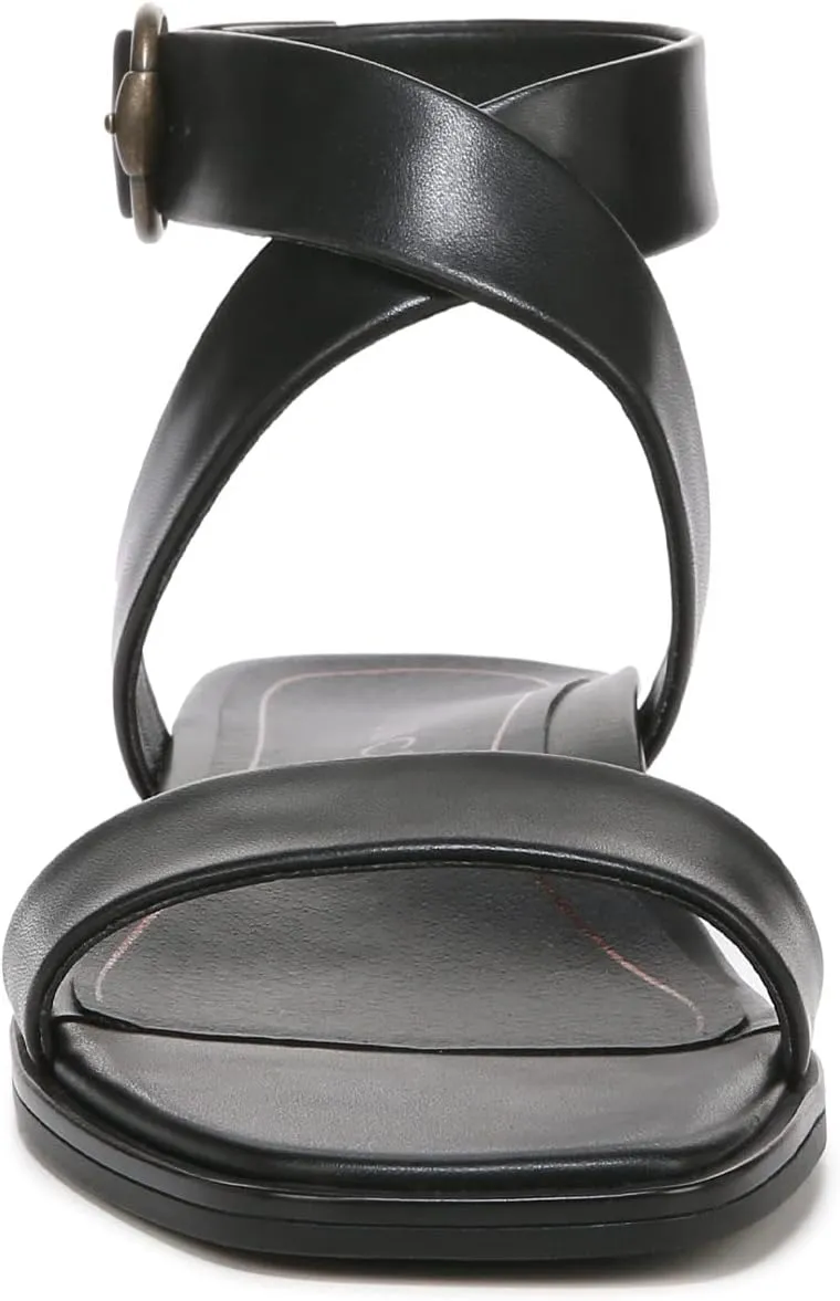 Vionic Women's Poppy Anaya Fashion Flat Sandal- Supportive Active Adjustable Sandals That Includes an Orthotic Insole and Cushioned Outsole for Arch Support, Medium Fit, Sizes 5-11