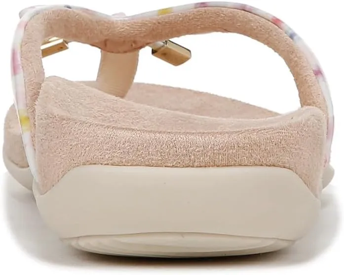 Vionic Women's Rest Bella Toe Post Sandal- Supportive Ladies Orthotic Sandals that include Three Zone Comfort with Arch Support- Flip Flop for Ladies, Medium and Wide Width Size 5-12