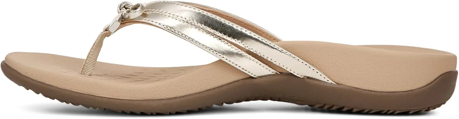 Vionic Women's Rest Bella X Flip Flop-Comfotable Slide On Toe Posts Sandals with Orthotic Insole Arch Support, Medium and Wide Widths, Sizes 5-11, Women's Sandals