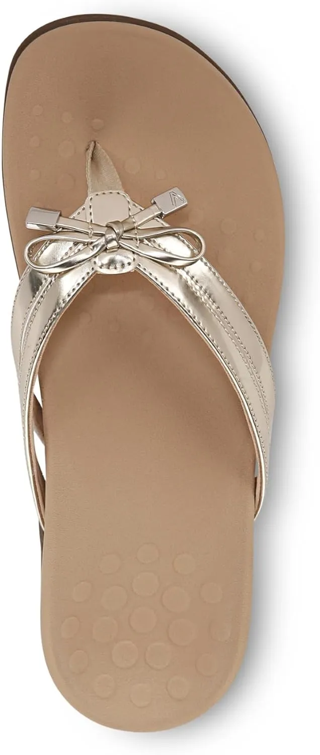 Vionic Women's Rest Bella X Flip Flop-Comfotable Slide On Toe Posts Sandals with Orthotic Insole Arch Support, Medium and Wide Widths, Sizes 5-11, Women's Sandals