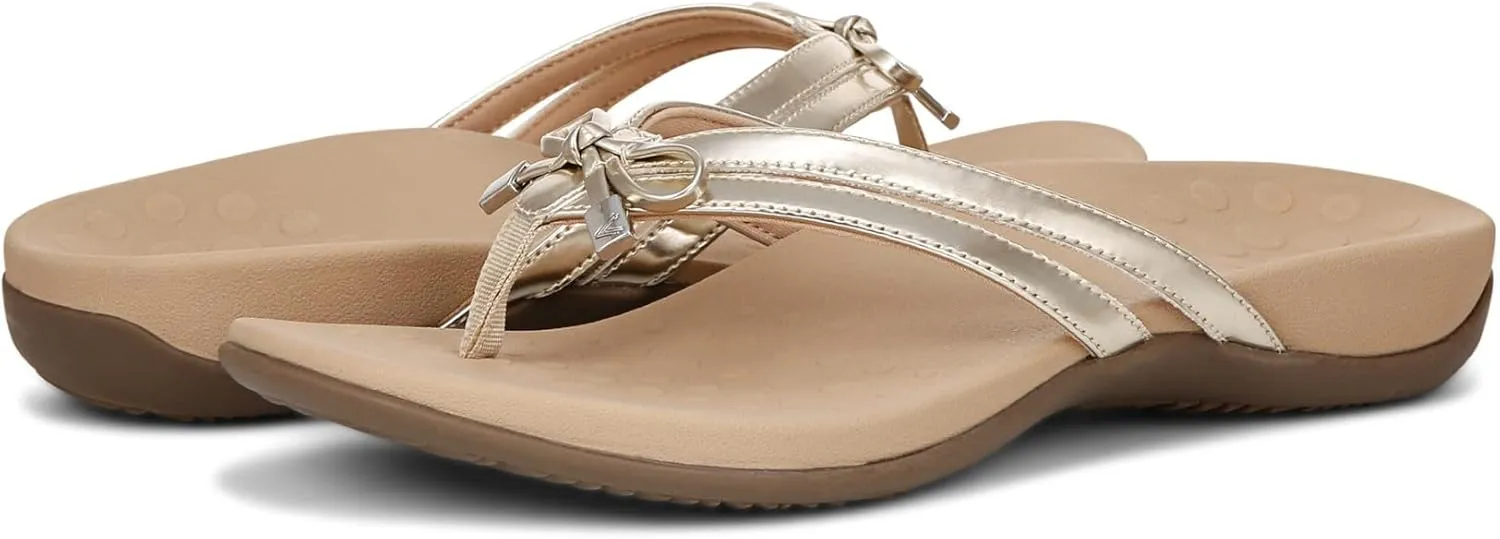 Vionic Women's Rest Bella X Flip Flop-Comfotable Slide On Toe Posts Sandals with Orthotic Insole Arch Support, Medium and Wide Widths, Sizes 5-11, Women's Sandals