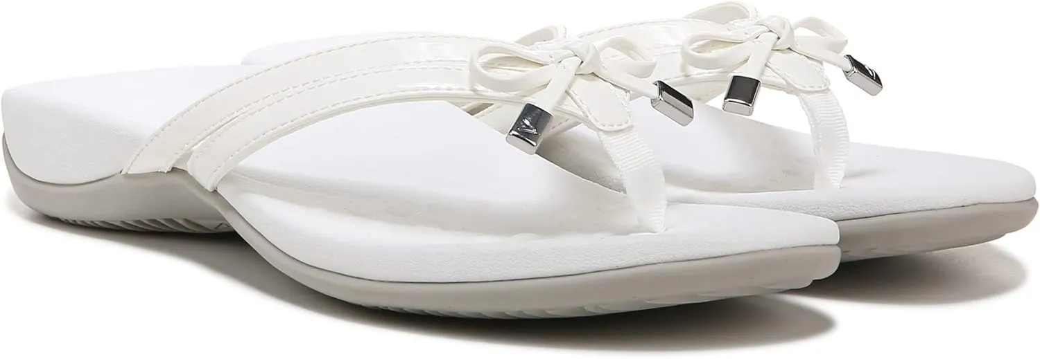 Vionic Women's Rest Bella X Flip Flop-Comfotable Slide On Toe Posts Sandals with Orthotic Insole Arch Support, Medium and Wide Widths, Sizes 5-11, Women's Sandals