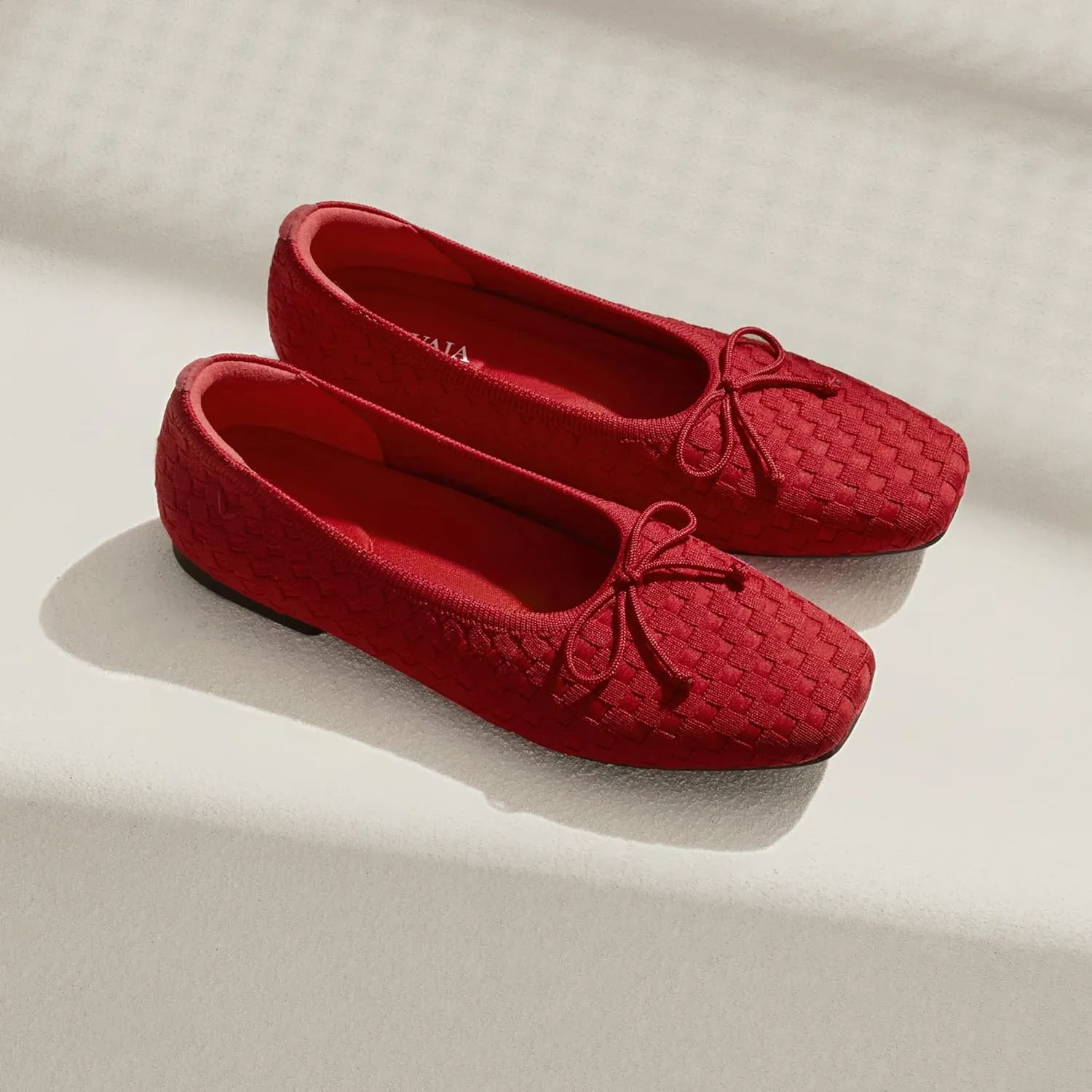 VIVAIA Margaret Women Ballerina Flat Shoes Slip on Square-Toe Washable Shoes Comfortable for Daily with Arch Support