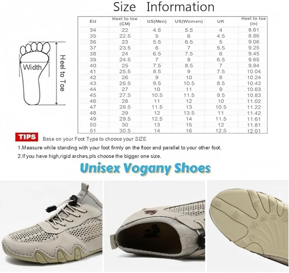 Vogany Shoes Men, Vogldeck 2.0 - Waterproof and Breathable Orthopedic Shoes, Vogany Orthopedic Sneakers Handmade Mesh Sandals