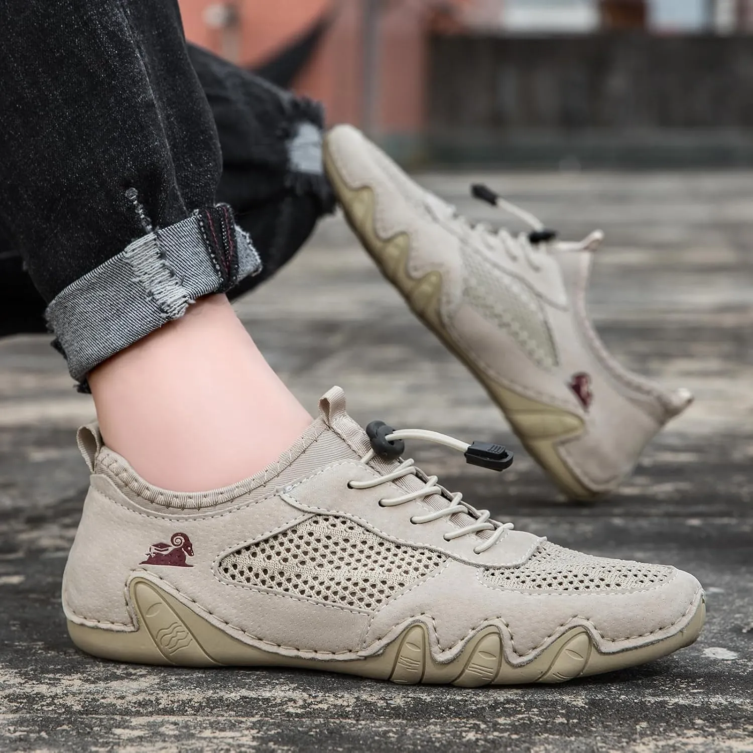Vogany Shoes Men, Vogldeck 2.0 - Waterproof and Breathable Orthopedic Shoes, Vogany Orthopedic Sneakers Handmade Mesh Sandals
