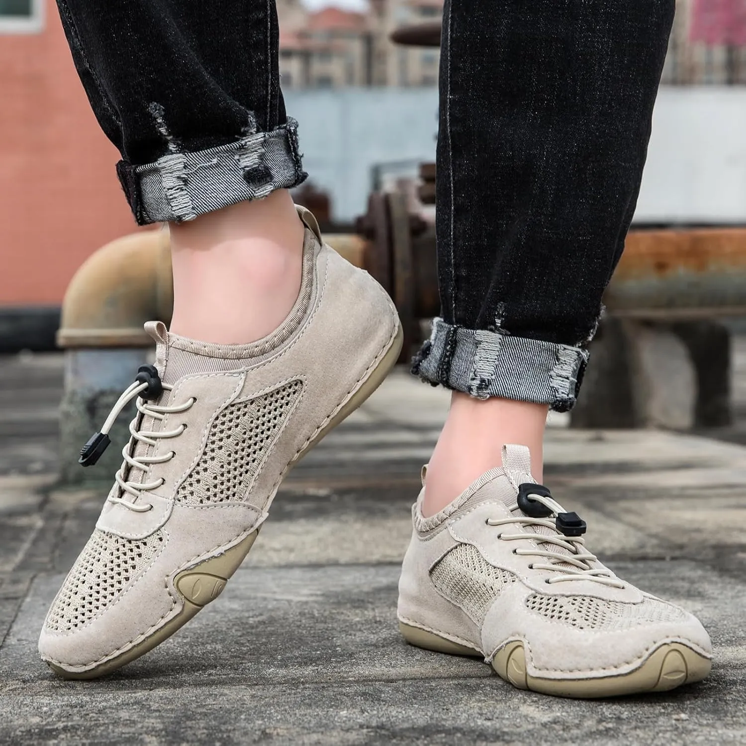 Vogany Shoes Men, Vogldeck 2.0 - Waterproof and Breathable Orthopedic Shoes, Vogany Orthopedic Sneakers Handmade Mesh Sandals