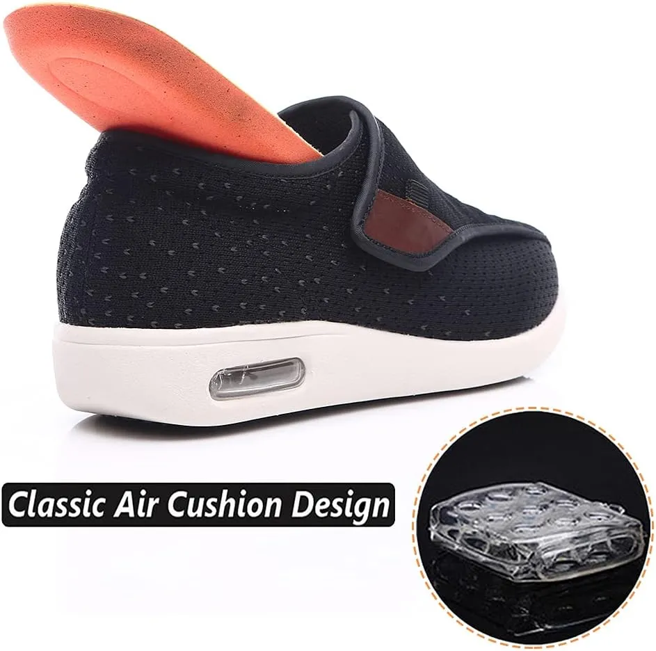 W&LESVAGO Diabetic Shoes for Women Easy On/Off, Lightweight Breathable Adjustable Closure Walking Sneakers
