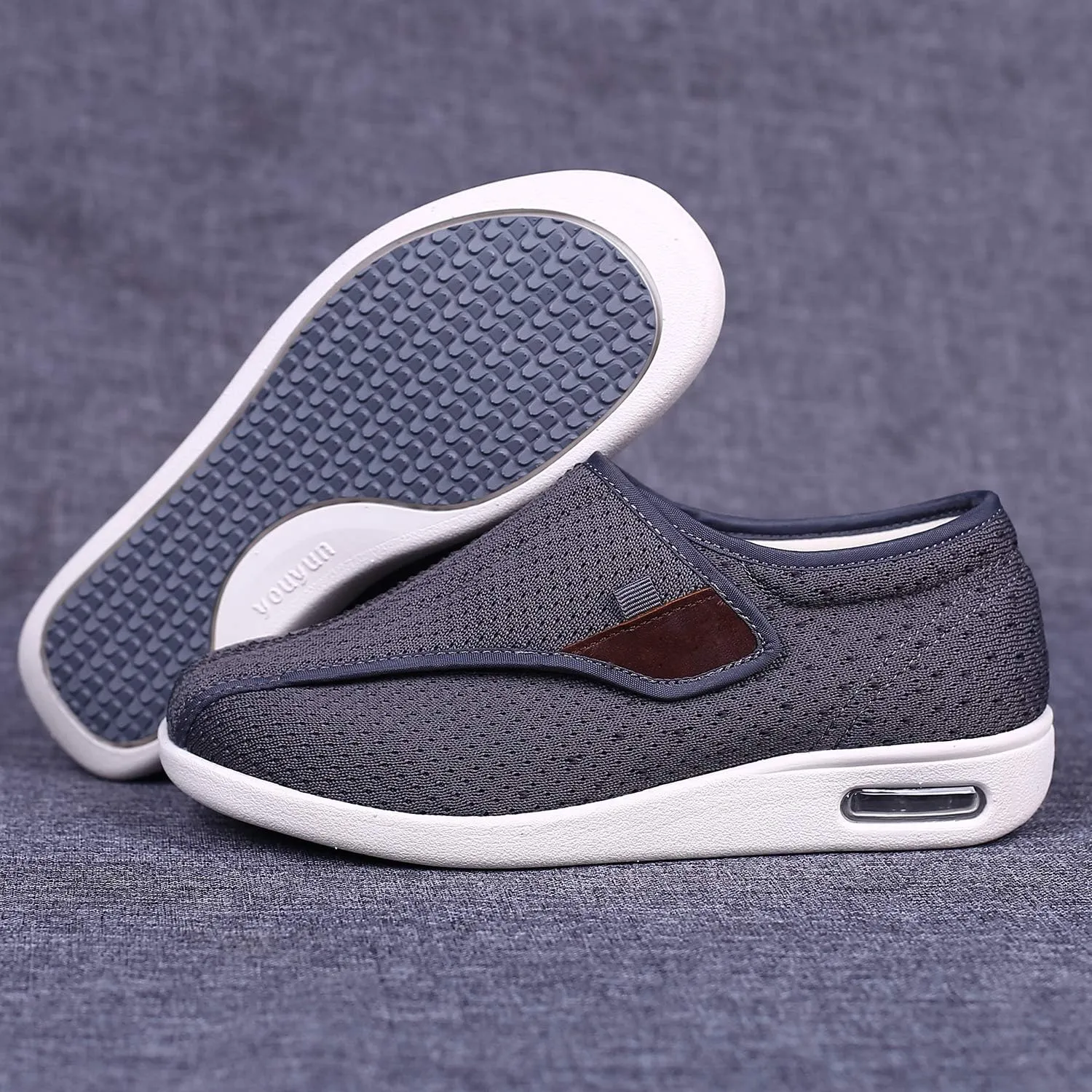W&LESVAGO Diabetic Shoes for Women Easy On/Off, Lightweight Breathable Adjustable Closure Walking Sneakers