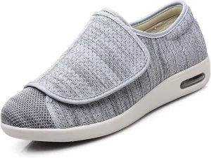 W&LESVAGO Women's Wide Width Diabetic Edema Shoes with Fully Adjustable Closures Easy On/Off, Air Cushion Walking Sneakers for Elderly Swollen Feet Outdoor
