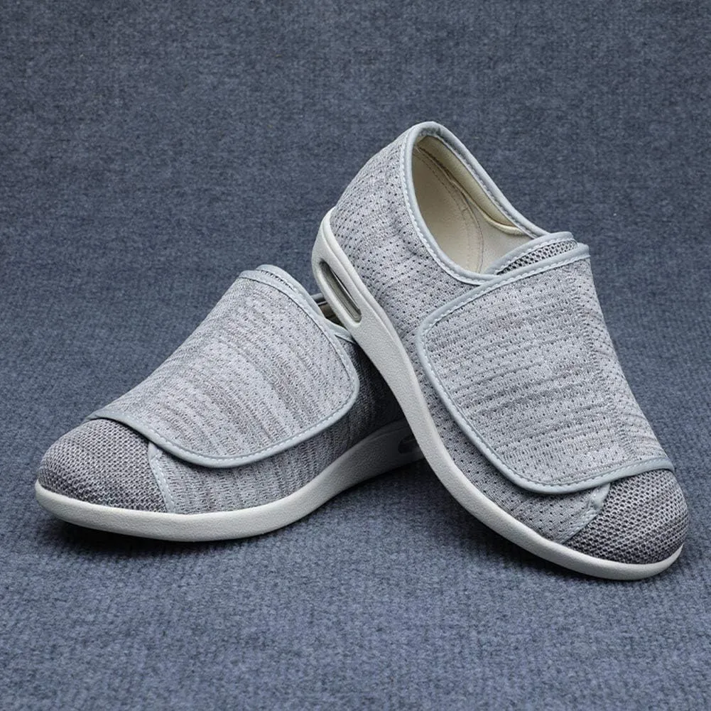 W&LESVAGO Women's Wide Width Diabetic Edema Shoes with Fully Adjustable Closures Easy On/Off, Air Cushion Walking Sneakers for Elderly Swollen Feet Outdoor
