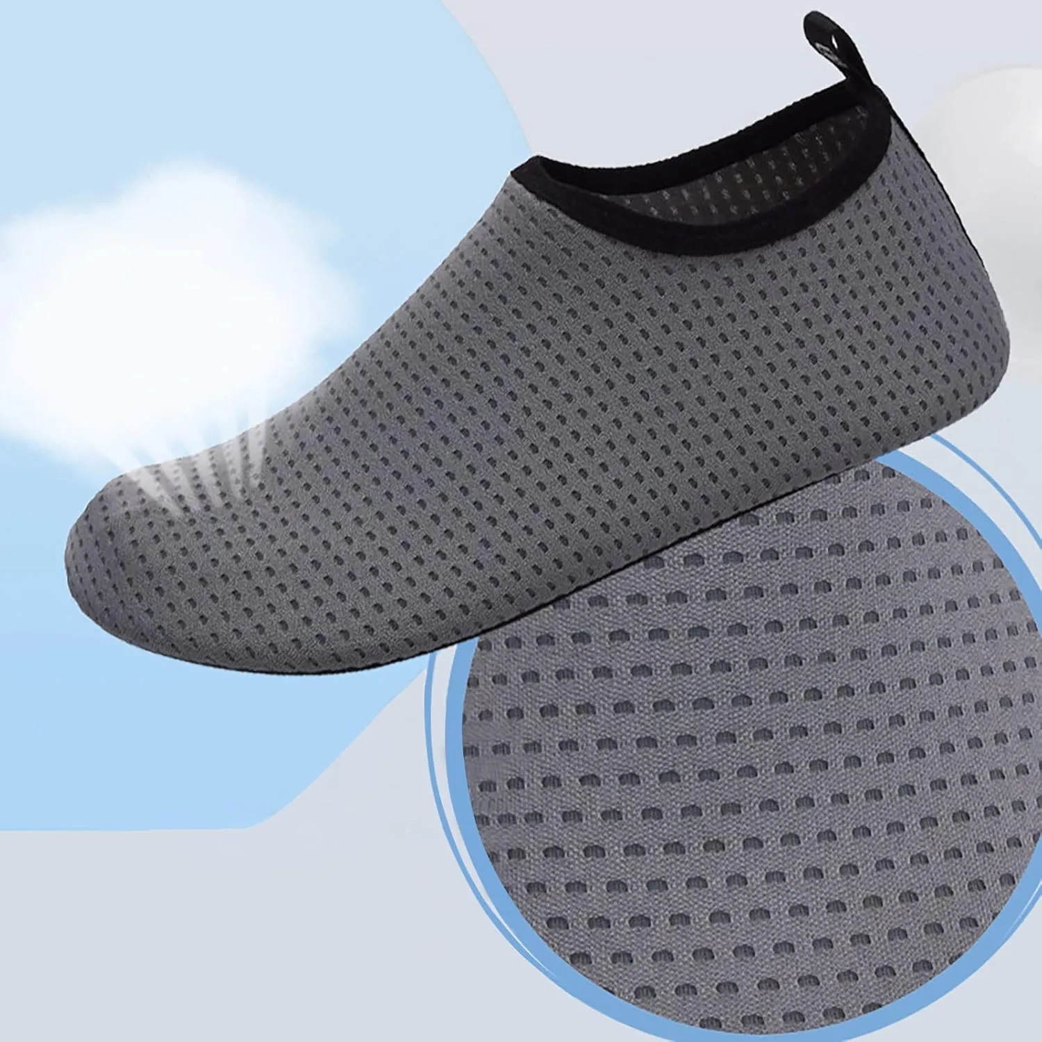 Water Shoes for Men Women Quick Dry Aqua Swim Barefoot Beach Pool Outdoor Sports Hiking Surfing Kayaking Yoga Lightweight Non Slip Breathable Socks