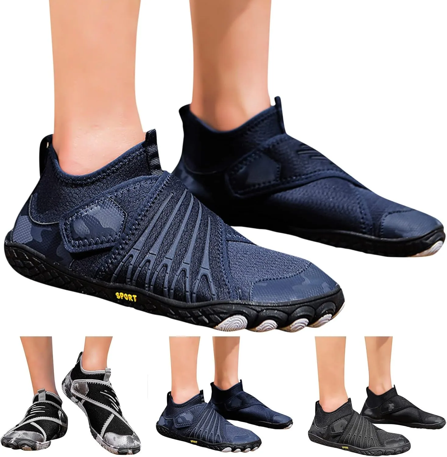 Water Shoes Women Men Quick Dry Barefoot Aqua Socks Swim Beach Pool Shoes Lightweight Outdoor Sports Hiking Surf Yoga Footwear