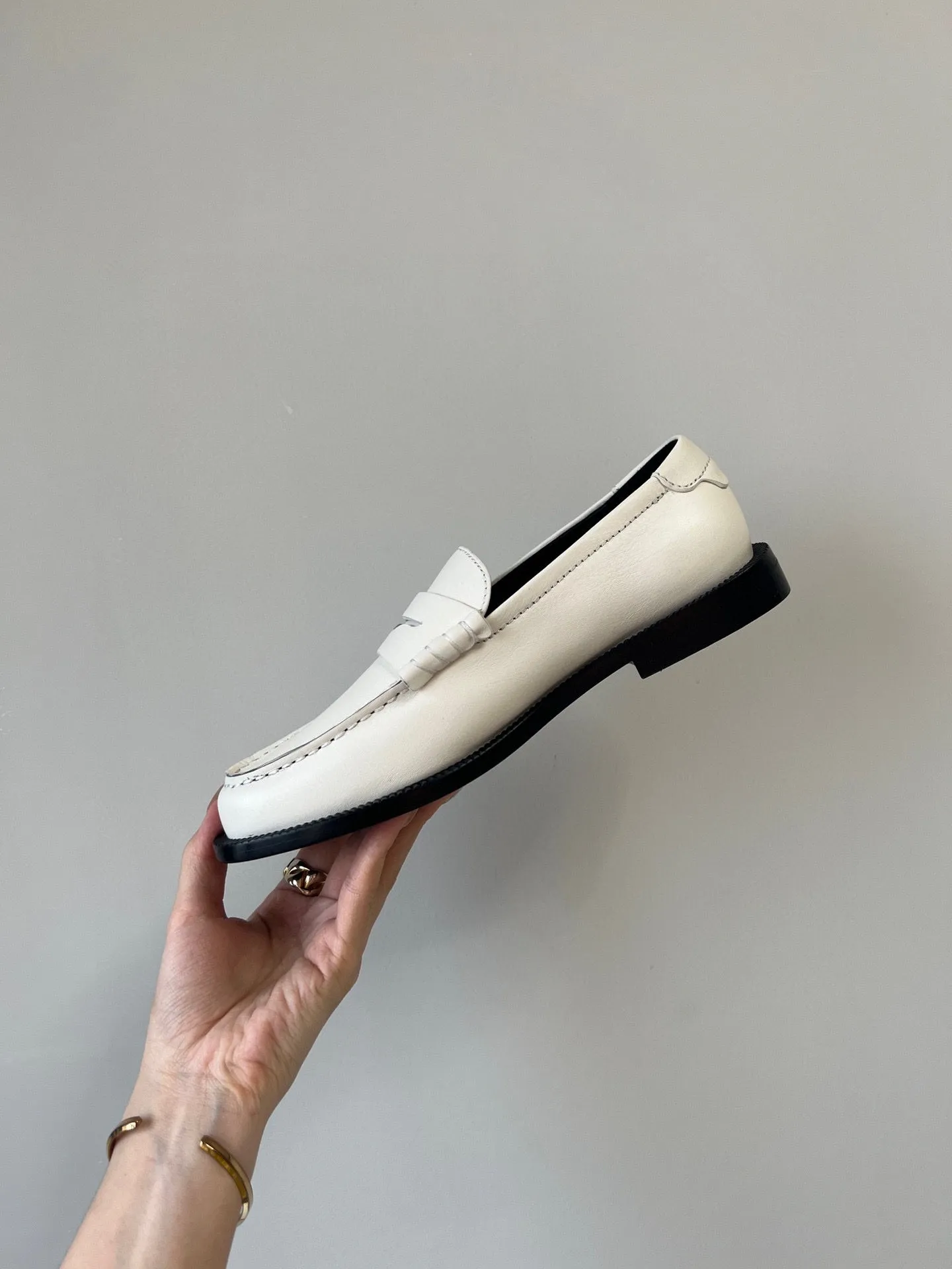 WHITE Effortless SL Cost-effective SUEDE LOAFER Laurent LE Saint