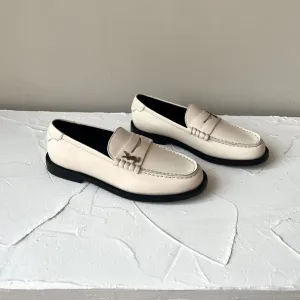 WHITE Effortless SL Cost-effective SUEDE LOAFER Laurent LE Saint