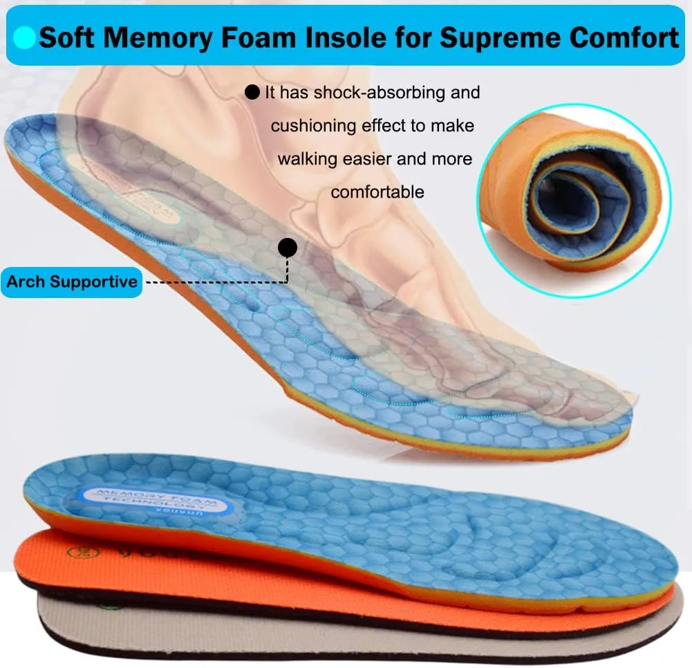 Wide Shoes with Adjustable Strap, Diabetic Shoes for Swollen Feet Easy Put On/Off Shoes for Seniors