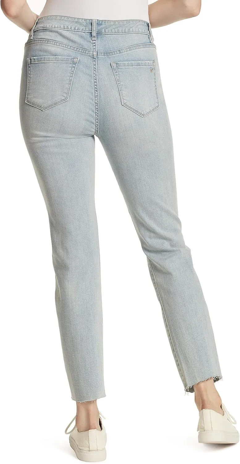 William Rast Women's High Rise Slim Straight Jean