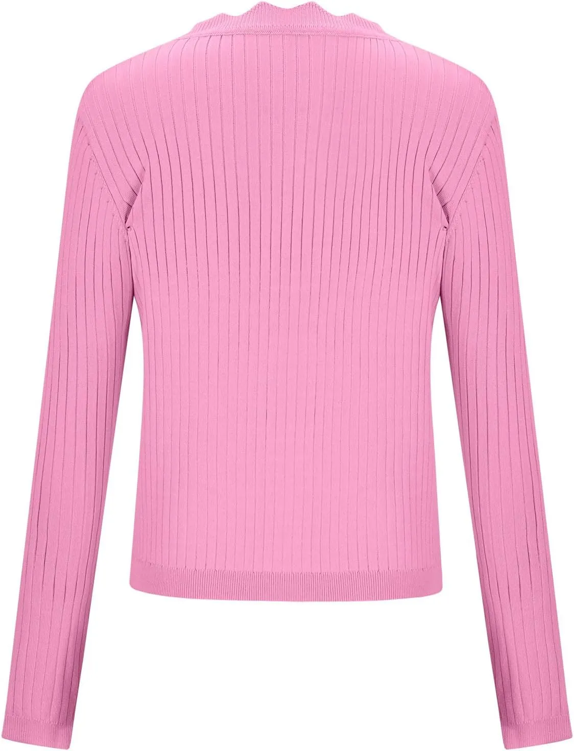 Women Open Front Cropped Cardigans Button Down Loose Casual Sweater Long Sleeve Fall Fashion Classic Sweater