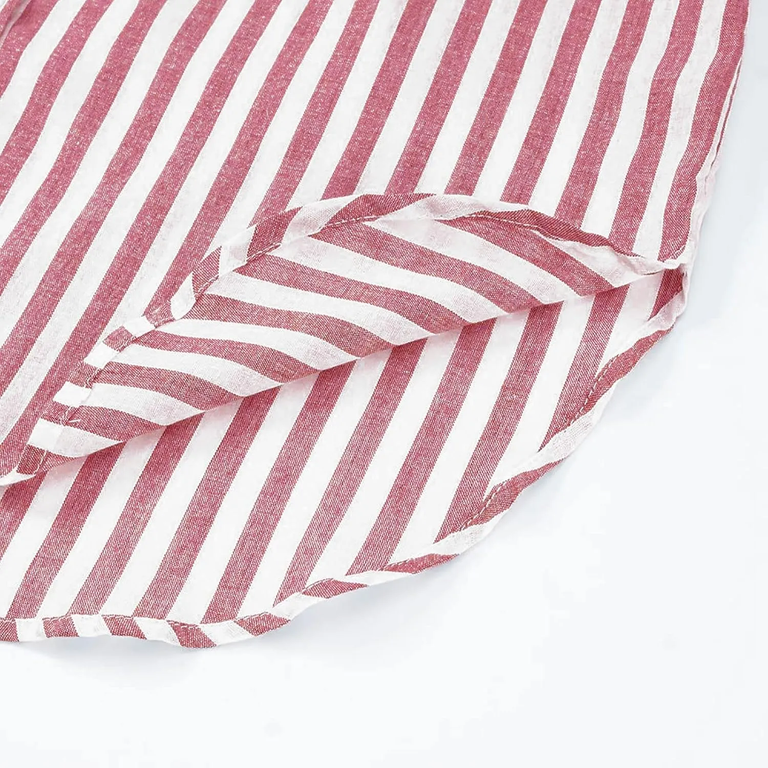 Women Striped Button Down Shirts Long Sleeve Dressy Casual Business Casual Work Tops Collared Front Pocket Blouses