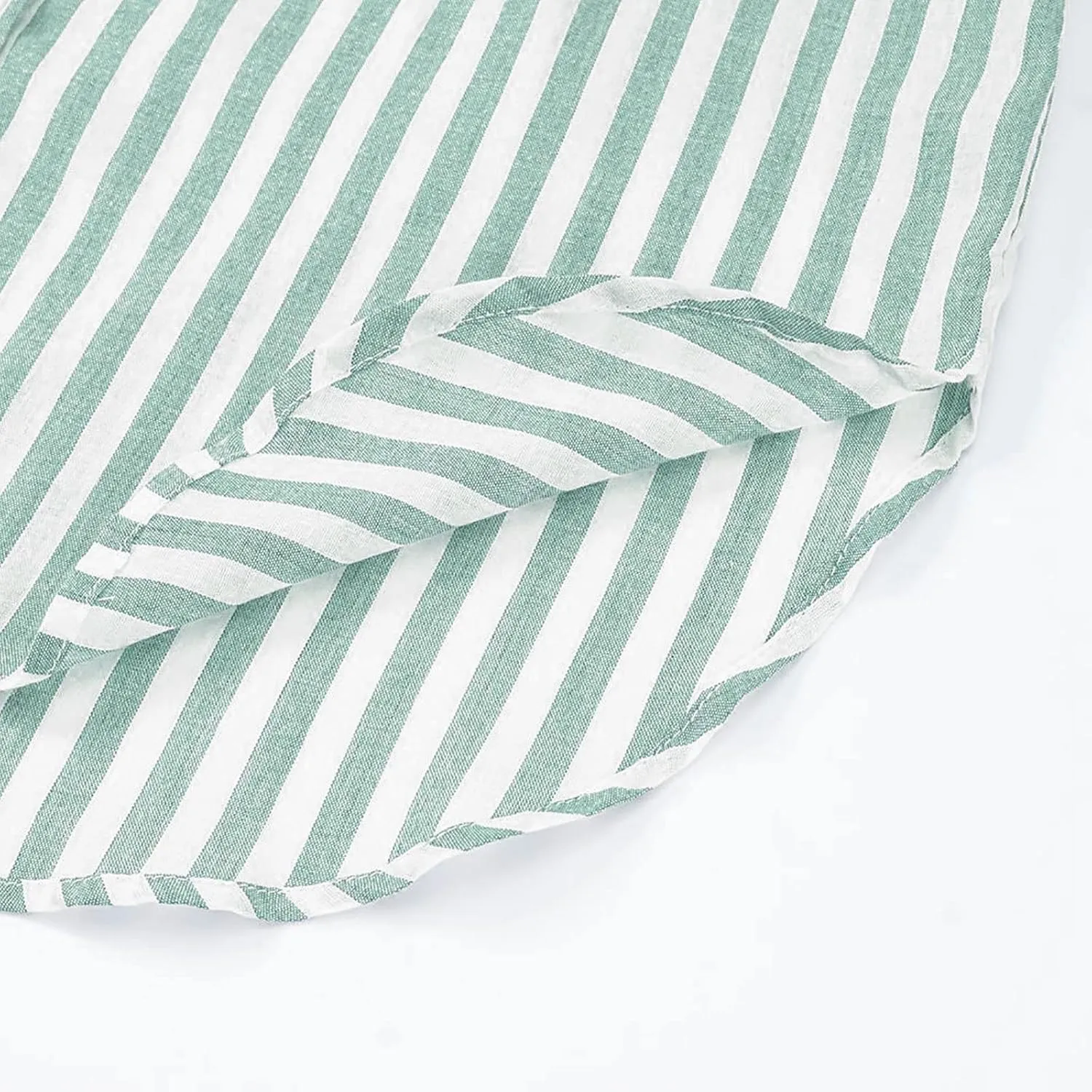 Women Striped Button Down Shirts Long Sleeve Dressy Casual Business Casual Work Tops Collared Front Pocket Blouses