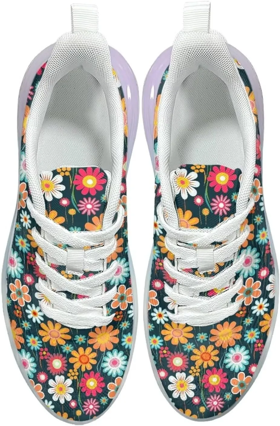 Women's Air Running Shoes Lightweight Air Cushion Sneakers Lace Up Non Slip Walking Shoes for Gym Workout SizeUS 6-11