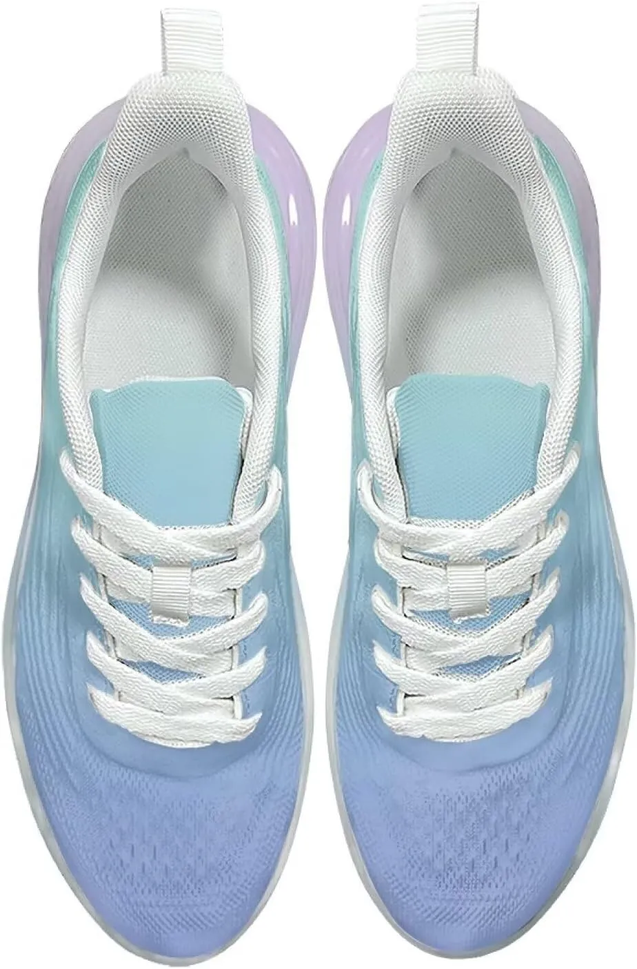 Women's Air Running Shoes Lightweight Air Cushion Sneakers Lace Up Non Slip Walking Shoes for Gym Workout SizeUS 6-11