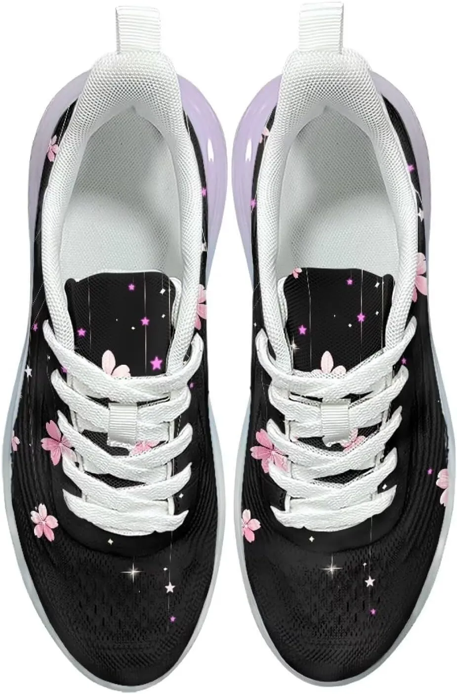 Women's Air Running Shoes Lightweight Air Cushion Sneakers Lace Up Non Slip Walking Shoes for Gym Workout SizeUS 6-11