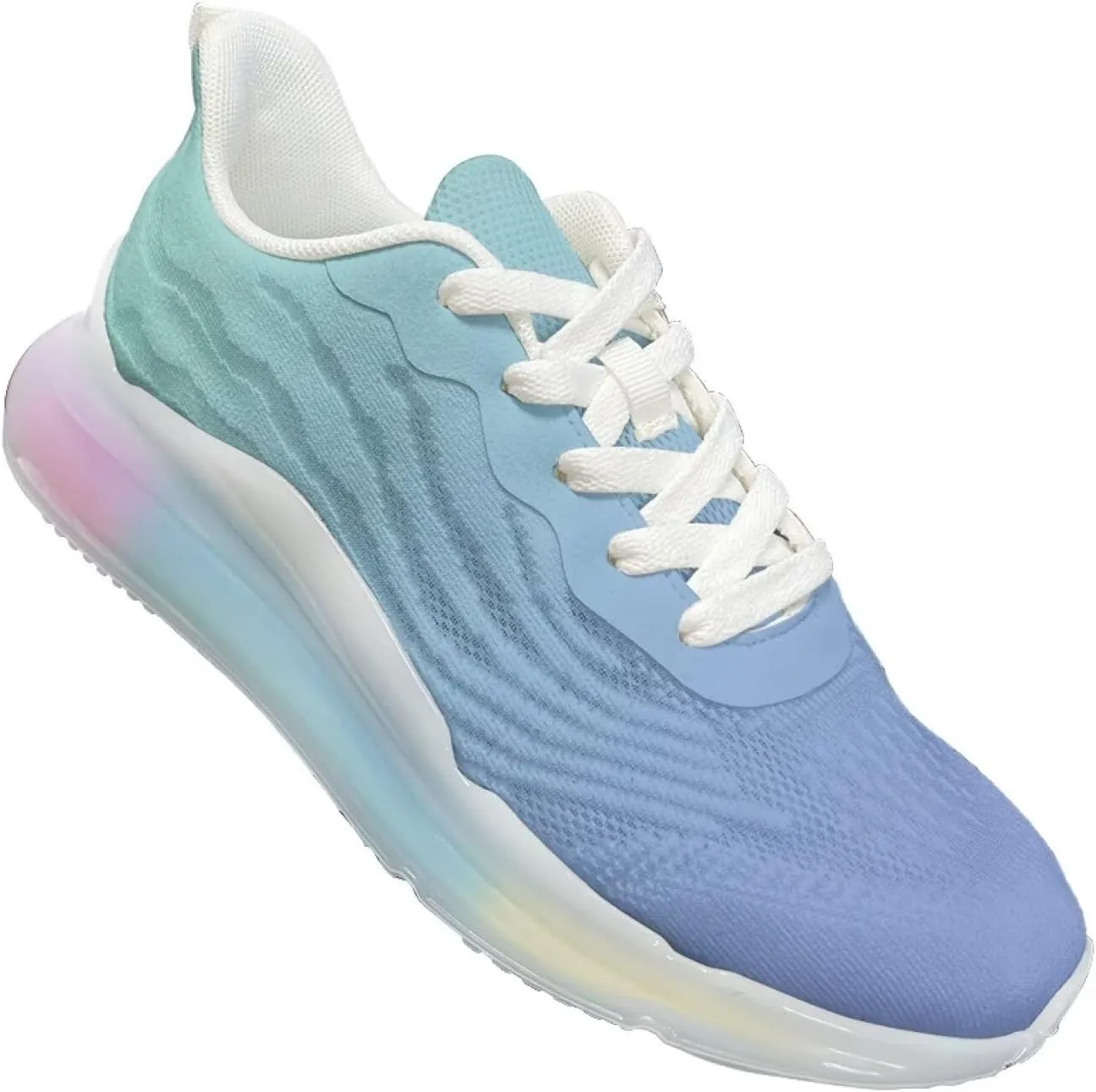 Women's Air Running Shoes Lightweight Air Cushion Sneakers Lace Up Non Slip Walking Shoes for Gym Workout SizeUS 6-11