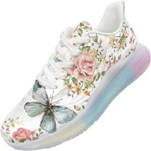 Women's Air Running Shoes Lightweight Air Cushion Sneakers Lace Up Non Slip Walking Shoes for Gym Workout SizeUS 6-11