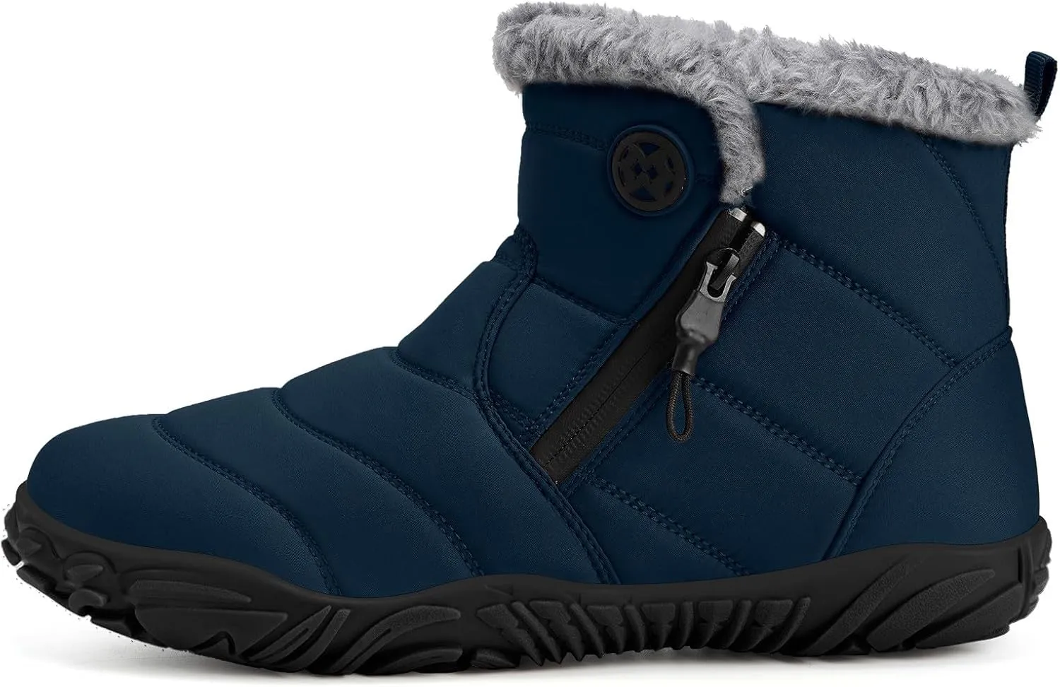 Womens Mens Barefoot Boots Shoes | Winter Snow Boots | Warm Ankle Booties | Zero Drop Sole | Wide Toe Box