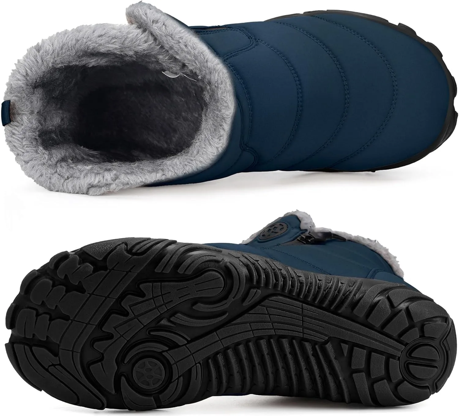 Womens Mens Barefoot Boots Shoes | Winter Snow Boots | Warm Ankle Booties | Zero Drop Sole | Wide Toe Box