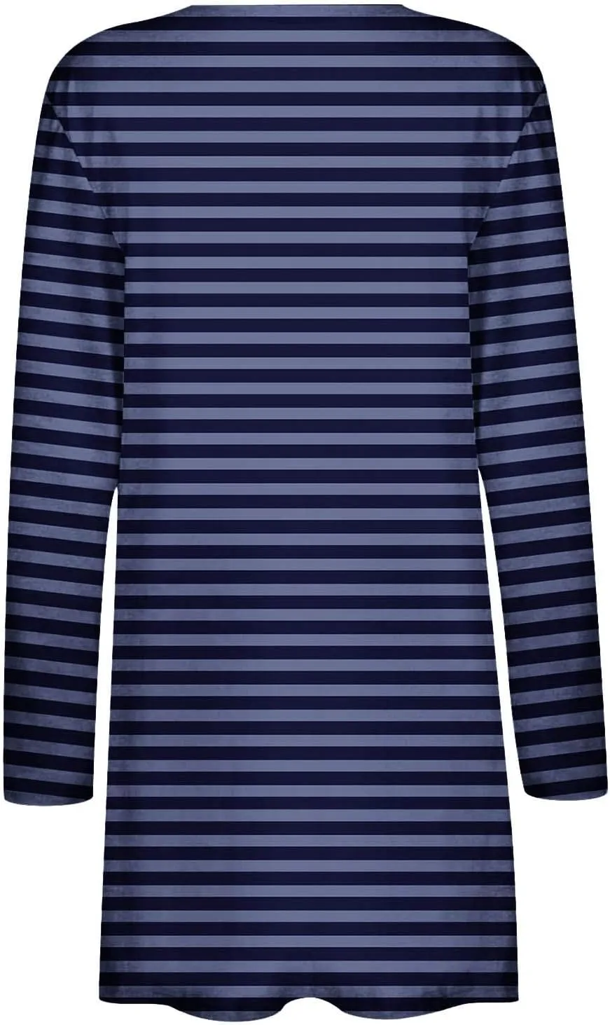 Womens Open Front Long Sleeve Cardigan Striped Cardigans Casual Lightweight Trendy Sweater with Pockets