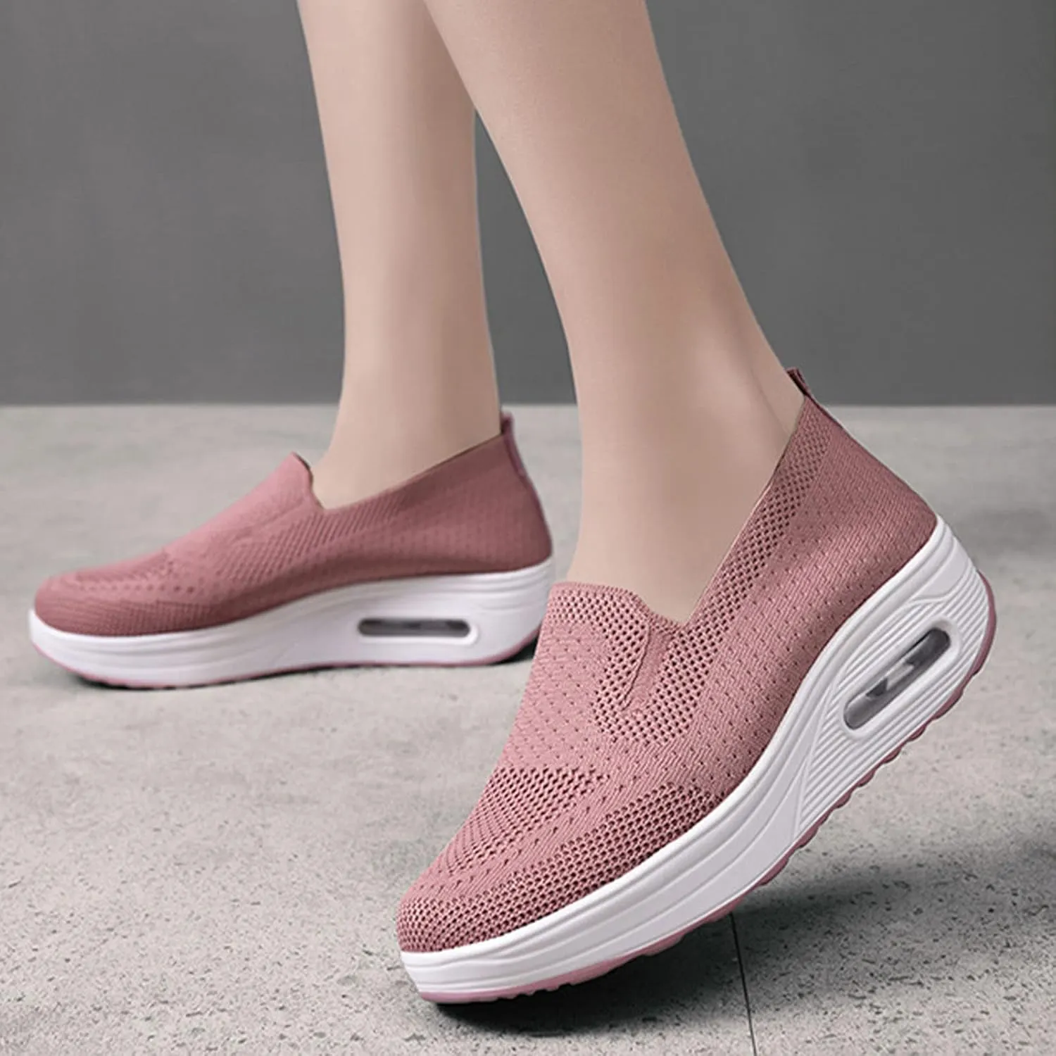 Women's Orthopedic Sneakers, Slip-On Light Air Cushion Orthopedic Sneakers, Womens Orthopedic Sneakers, 2023 New Women's Stylish Breathable Orthopedic Sneakers