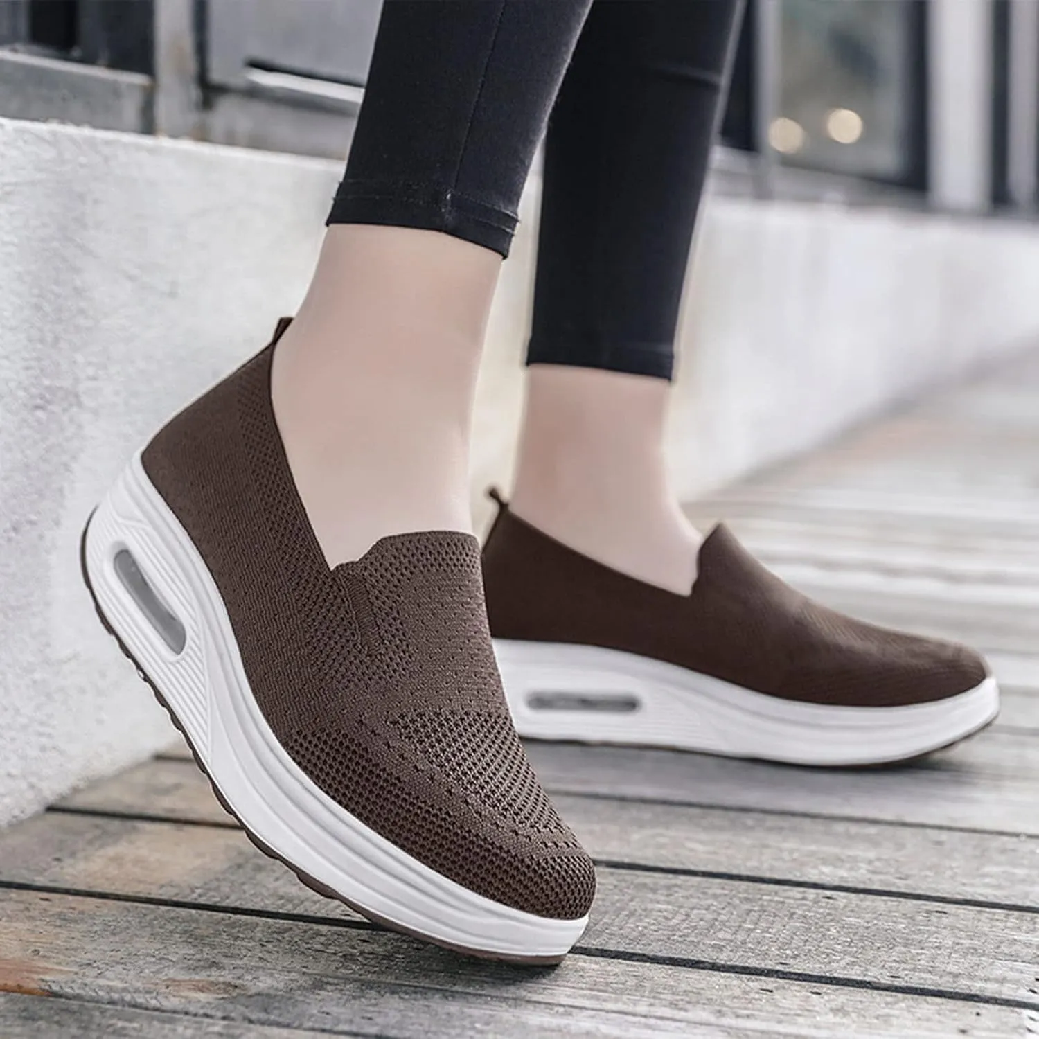 Women's Orthopedic Sneakers, Slip-On Light Air Cushion Orthopedic Sneakers, Womens Orthopedic Sneakers, 2023 New Women's Stylish Breathable Orthopedic Sneakers