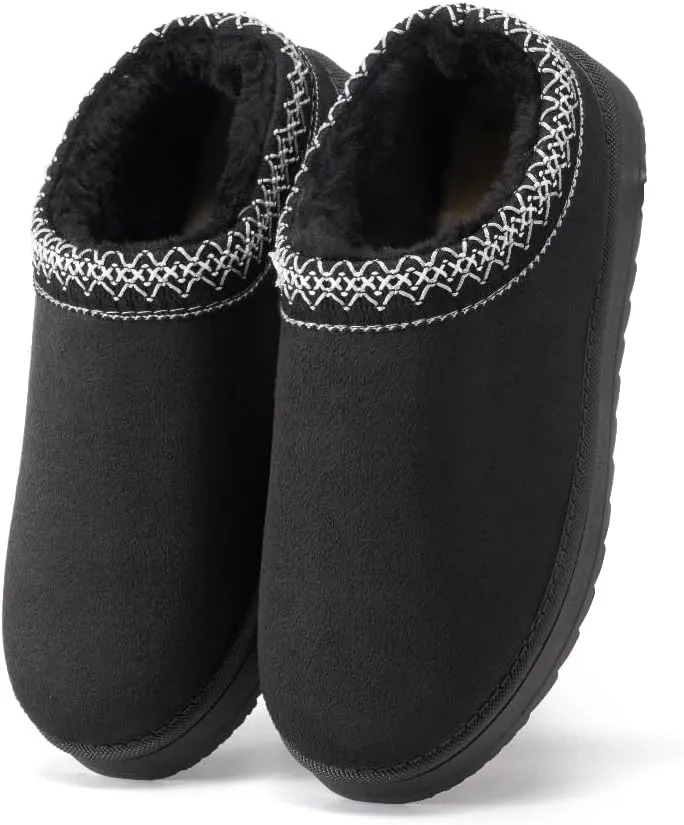Women's Slippers Platform Mini Faux Fur Warm Winter Snow Boots Indoor/Outdoor Anti-Slip Slipper Comfy Fur Fleece Lined Sneakers House slippers Short Ankle Boot
