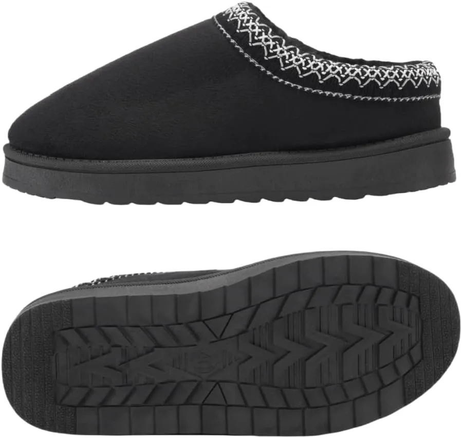 Women's Slippers Platform Mini Faux Fur Warm Winter Snow Boots Indoor/Outdoor Anti-Slip Slipper Comfy Fur Fleece Lined Sneakers House slippers Short Ankle Boot