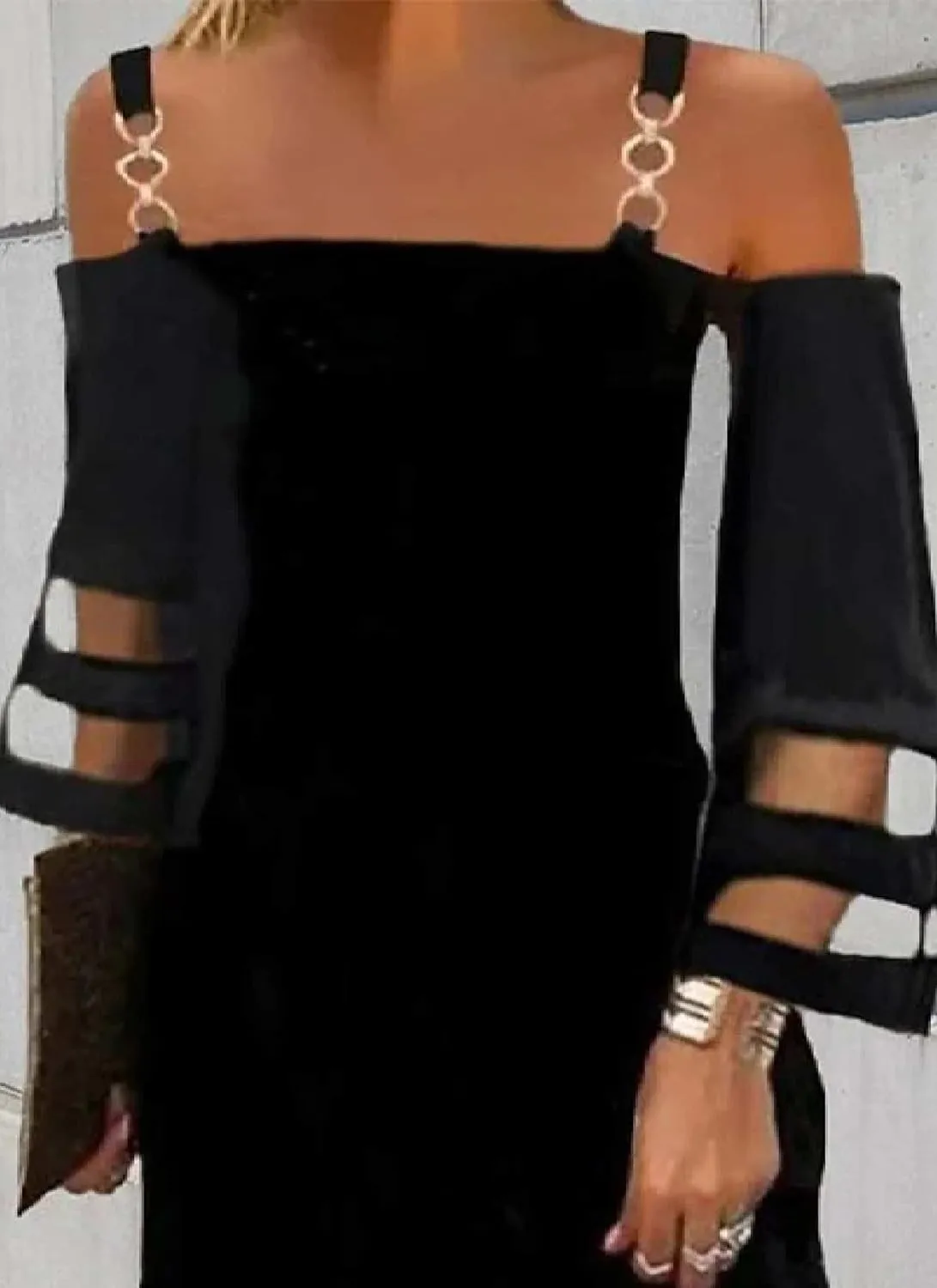 Womens Sultry Off Shoulder Cutout Mini Dress Short 3/4 Sleeve Shift Casual Sundress Beach Summer Cocktail Dress