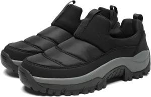 Womens Winter Waterproof Slip On Walking Shoes Comfort Warm Fur Lined Lightweight Anti-Slip Platform Snow Boots Outdoor Mountaineering Hiking Sneakers