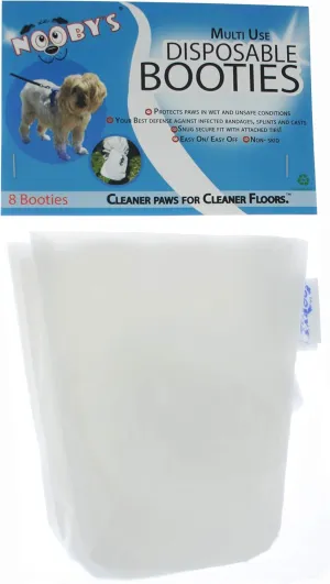 Wound Recovery Dog Boots 8-Pack by Nooby's. Protects Wounds, Bandages and Medications. Medical Dog Boots for Maximum Protection Indoors and During Short Walks. (Small: 1.75" - 2.5" Width)