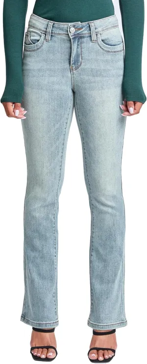 YMI Jeans Women's Wannabettabutt Mid Rise Bootcut Jeans