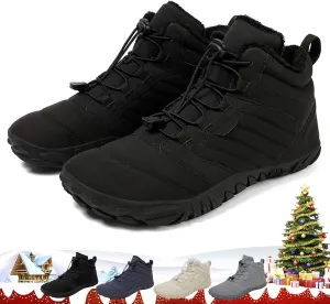 ZJQ 2025 New Winter Footwear Barefoot Shoes Women Men, Wide Toe Hiking Shoes, Non-Slip Waterproof Flexible Outdoor Sneakers